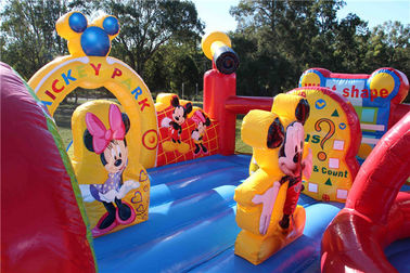 Camera gonfiabile all'aperto durevole di rimbalzo di Mickey Mouse dei buttafuori per il parco di divertimenti