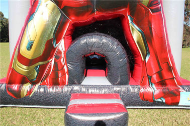 Impermeabilizzi i castelli di salto gonfiabile 5 x 4 x 5m del PVC Iron Man di 0.55mm su misura