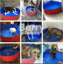 Dimensione su misura piscina pieghevole rossa dell'animale domestico del cane 3 anni di garanzia