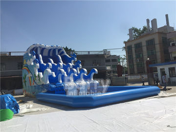 Scorrevole di slittamento N dello stagno di acqua di Wave/materiale gonfiabili all'aperto della tela cerata del PVC giochi dello sport acquatico