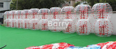 Giocattoli gonfiabili all'aperto 100% TPU/pallone da calcio gonfiabile della bolla punto rosso del PVC 1.5m