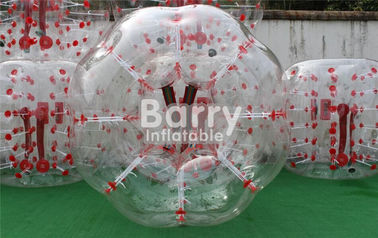Giocattoli gonfiabili all'aperto 100% TPU/pallone da calcio gonfiabile della bolla punto rosso del PVC 1.5m