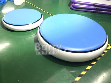 Stuoia gonfiabile blu rotonda di ginnastica della pista di aria DWF + materiale di 1.2mm Platone
