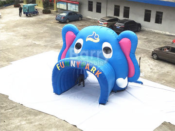 Portone gonfiabile dell'arco dell'entrata dell'elefante blu atletico di evento 6 mesi di garanzia