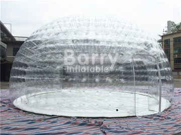 Tenda gonfiabile trasparente della bolla, tenda di campeggio all'aperto dell'aria con la tela cerata del PVC