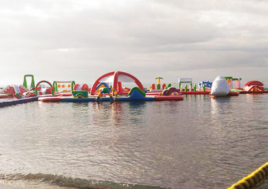 Parco gonfiabile dell'acqua dell'isola, parchi di divertimenti fantastici per l'evento commerciale