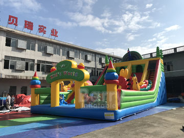 Campo da giuoco gonfiabile del pavone commerciale per i bambini/parco a tema gonfiabile del trampolino