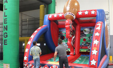 Carnevale gonfiabile dei giochi di sport del PVC in primo luogo giù il gioco di tiro di calcio per i bambini e l'adulto