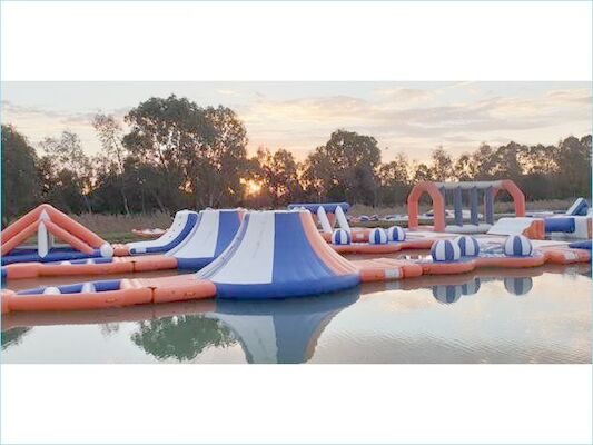 Giochi gonfiabili del parco dell'acqua del lago/campo da giuoco di galleggiamento acqua gonfiabile