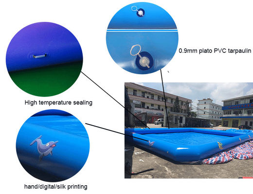 Piscina gonfiabile di galleggiamento economica materiale durevole del PVC 0.9mm