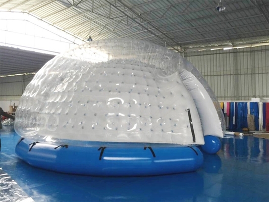 Tenda gonfiabile della bolla della cupola del PVC chiara per l'evento di campeggio all'aperto della famiglia