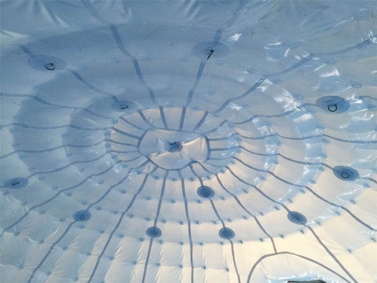 Tenda gonfiabile di campeggio all'aperto Crystal Bubble Tent della cupola della famiglia chiara