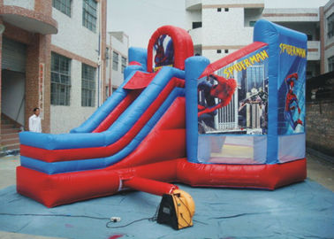 Castello di salto dello Spiderman del PVC/castello rimbalzante Spiderman gonfiabile per il giardino