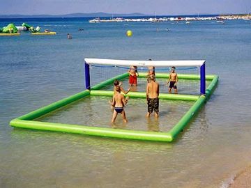 Giochi gonfiabili all'aperto della spiaggia/corte di pallavolo gonfiabile dell'acqua per la spiaggia