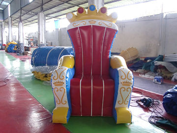 La decorazione gonfiabile meravigliosa del trono, aria ha dissigillato il trono gonfiabile del PVC per re