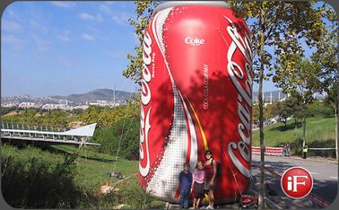 Bottiglia gonfiabile gonfiabile durevole della coca-cola dei prodotti/PVC di pubblicità