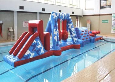 Corsa ad ostacoli gonfiabile dell'acqua di sport divertenti dei bambini con la tela cerata del PVC di sicurezza
