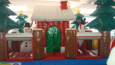 Camera gigante del Babbo Natale di esplosione dei prodotti gonfiabili di pubblicità del PVC per il bambino
