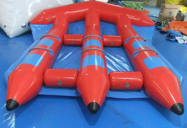 Giocattoli gonfiabili rossi divertenti dell'acqua, PVC InflatableFlyfish per il gioco dello sport acquatico