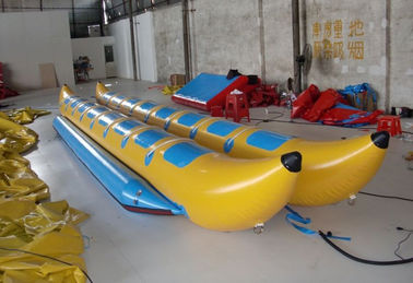 Barca gonfiabile del pesce volante del doppio vicolo, barca di banana gonfiabile della tela cerata del PVC per il gioco dello sport acquatico