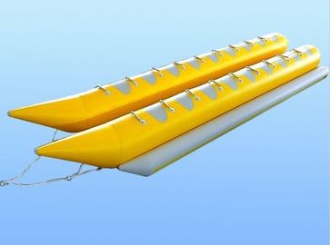 Barca gonfiabile della banana del cavaliere dell'acqua della tela cerata del PVC di Platone di affitto con la doppia metropolitana