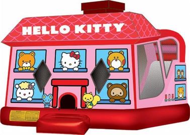 Buttafuori gonfiabili rossi svegli, buttafuori gonfiabili di Hello Kitty per il gioco del bambino