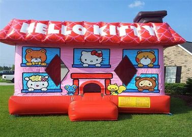 Buttafuori gonfiabili rossi svegli, buttafuori gonfiabili di Hello Kitty per il gioco del bambino