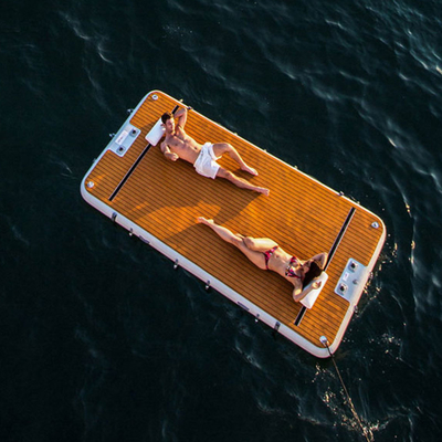 Zattera di galleggiamento della piattaforma del pontone dell'acqua dell'isola del punto di goccia dell'yacht gonfiabile del bacino