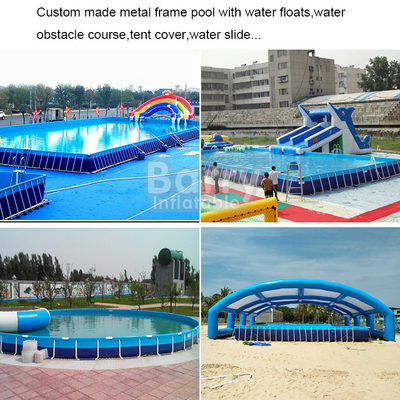 Piscina della struttura del metallo di Plato Portable Water Pool Inflatable