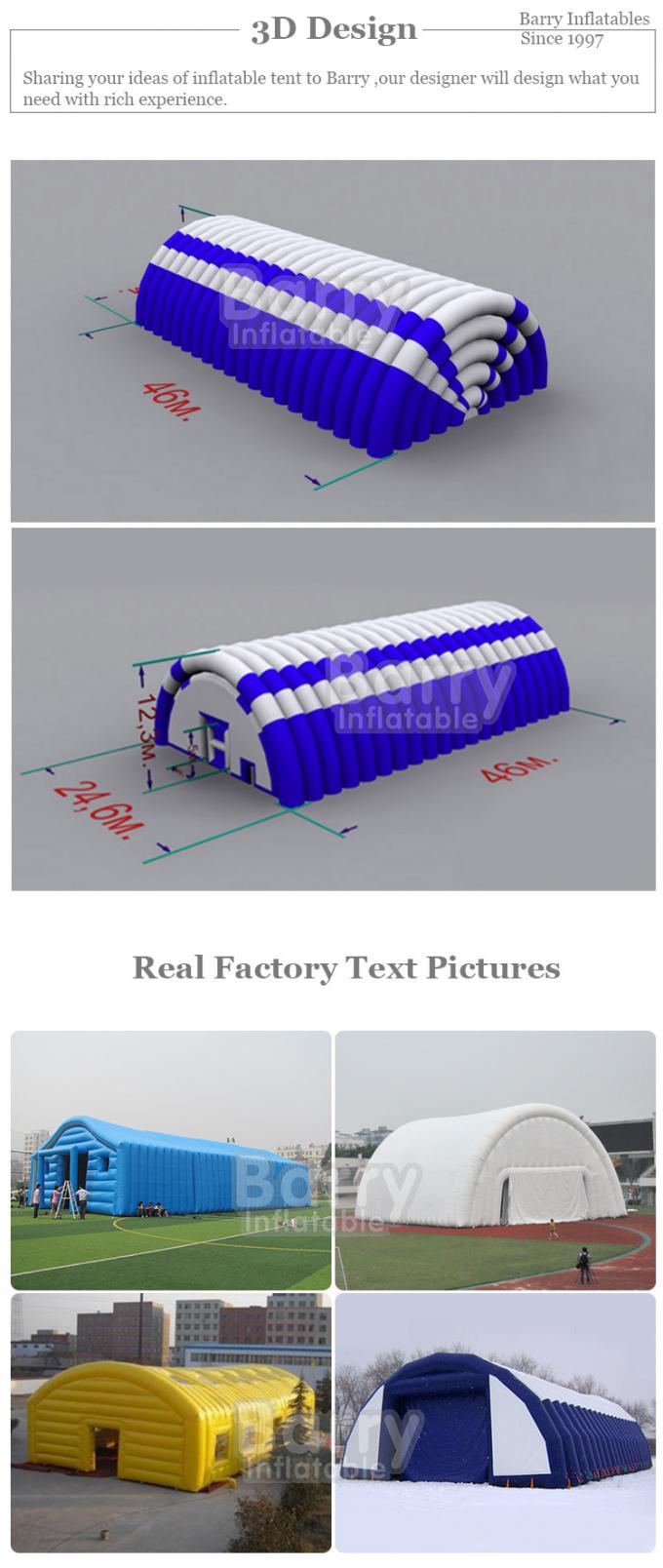 Tenda gonfiabile della fiera commerciale ritardata fuoco con i tunnel 4