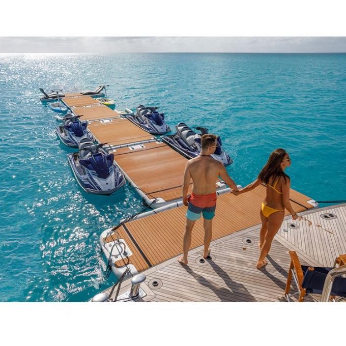 Laghi d'acqua Oceano Tempo libero Forma T Navetta galleggiante gonfiabile Dock Famiglia Amici Festa 3