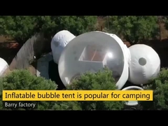 diametro all'aperto della cupola 3m dell'aria della tenda gonfiabile materiale della bolla del PVC di 1.0mm