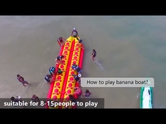 Cina Air Saldato 2-10 Persone Banana Barca gonfiabile giochi d'acqua