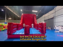 Partito gonfiabili all' interno e all' esterno Bounce gioco Bungee Run rosso Divertimento con questo 2-lane