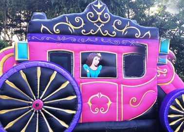 12' x 18' o dimensione su misura scherza la stampa rosa di principessa Inflatable Carriage Castle With