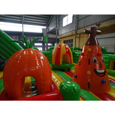 corsa ad ostacoli gonfiabile del PVC di 0.55mm Jumper Bounce House Amusement Park