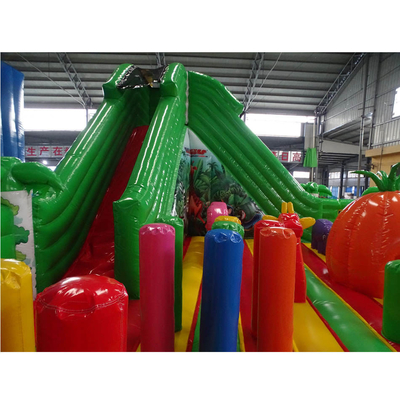 corsa ad ostacoli gonfiabile del PVC di 0.55mm Jumper Bounce House Amusement Park