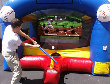 Gli adulti scherza i giochi gonfiabili di sport/il gioco baseball gonfiabile dell'obiettivo con il PVC