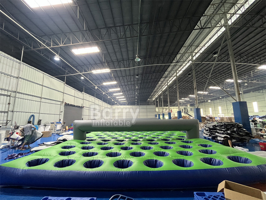 17.5m(L) X7.4m(W) X1.2m(H) Materasso gonfiabile di bambusa in PVC Corsa per folli Corsa gonfiabile a 5 km
