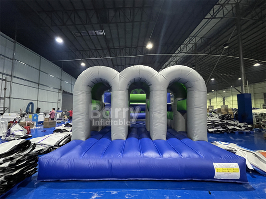 Giochi sportivi per adulti Logo personalizzato Corso di ostacoli gonfiabile Combinato gonfiabile 5k con PVC resistente Disponibile OEM / ODM