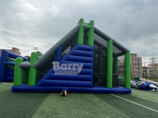 Gioco sportivo Crazy Jumping Pillow Jump Tower Freefall Inflatable Jump Airbag con piattaforma per ostacolo gonfiabile 5K