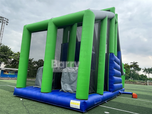 Gioco sportivo Crazy Jumping Pillow Jump Tower Freefall Inflatable Jump Airbag con piattaforma per ostacolo gonfiabile 5K