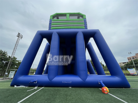 Gioco di festa per bambini personalizzato alto 36x14x13m treppiede scivolo d'acqua gigante per eventi di grandi dimensioni 5 km percorso gonfiabile di ostacoli