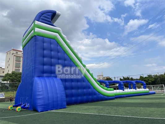Commercial Grade Custom Made 30x9x13m Wave Giant Inflatable Water Slide Per Bambini Adulti Caldo In 5km Inflatable Run