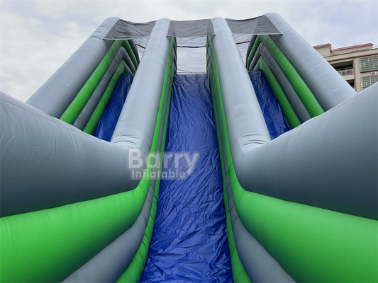 Ragazzi Adulti Obiettivi Corso Sport Gioco a tema Insane 5k Destination Inflatabile Divertente Linea di arrivo 33m Giant Water Slide