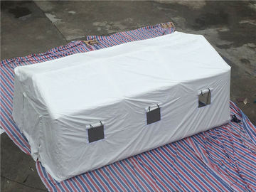 Del PVC dell'aria tenda gonfiabile bianca di emergenza strettamente, tenda medica dell'esercito gonfiabile dell'ospedale