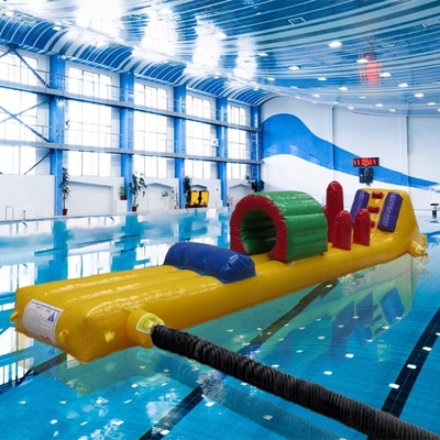 Single Lane 8m Junior Challenge Pool Float Inflatabile Aqua Run Per Piscina Corsa