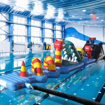 Corso d'ostacolo gonfiabile in acqua gonfiabile con certificazioni di sicurezza e kit di riparazione