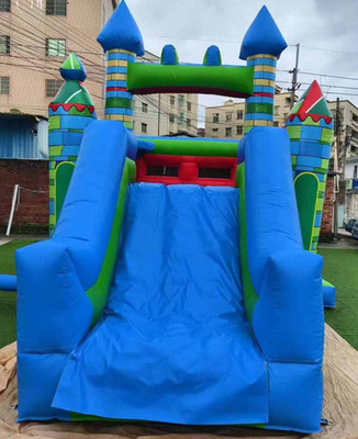 Spedizione veloce Bouncer gonfiabile in materiale PVC Casa di rimbalzo con scivolo e anello da basket