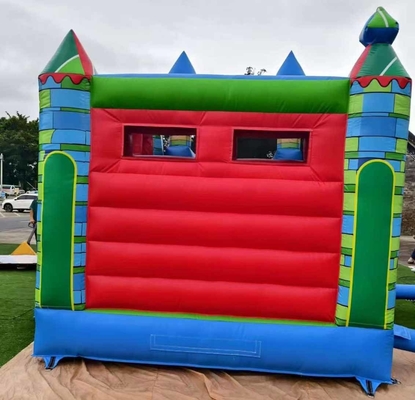 Spedizione veloce Bouncer gonfiabile in materiale PVC Casa di rimbalzo con scivolo e anello da basket